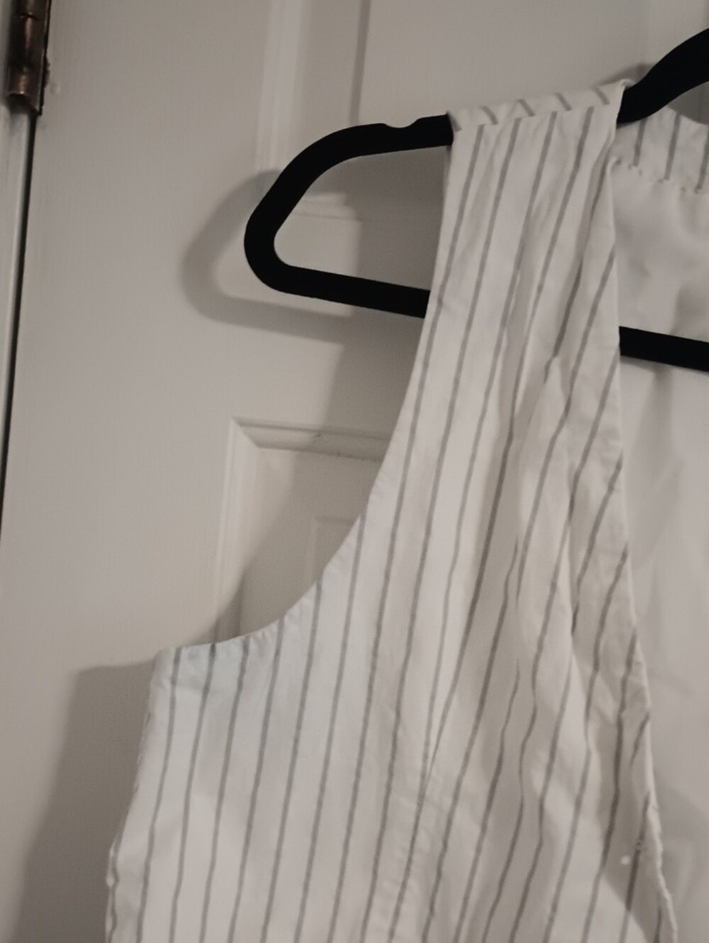 Zara White Pinstripe Tie-back Vest - Picture 5 of 10